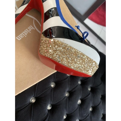 Pre-owned Christian Louboutin Bianca Leather Heels In Multicolour