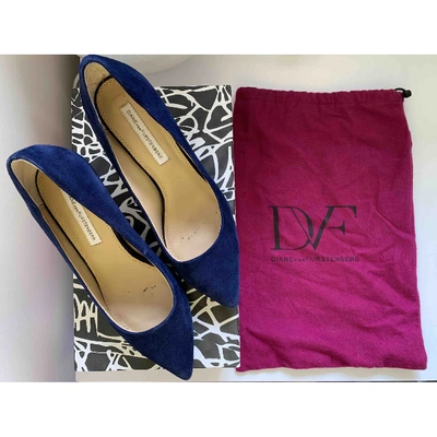 Pre-owned Diane Von Furstenberg Heels In Blue