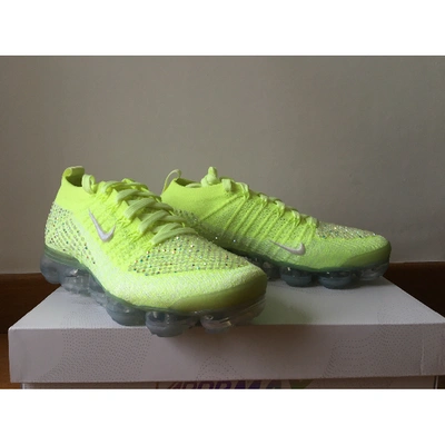 Pre-owned Nike Air Vapormax Trainers In Yellow