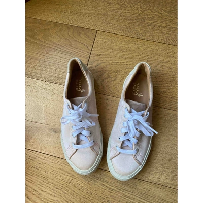 Pre-owned Vejas Pink Cloth Trainers