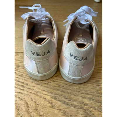 Pre-owned Vejas Pink Cloth Trainers