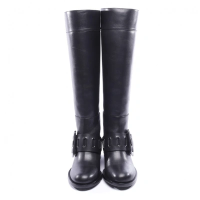 Pre-owned Samuele Failli Leather Boots In Black
