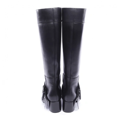 Pre-owned Samuele Failli Leather Boots In Black