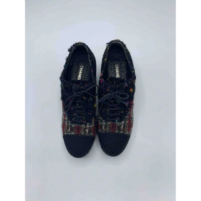 Pre-owned Chanel Cloth Lace Ups In Multicolour