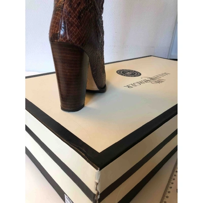 Pre-owned By Malene Birger Leather Boots In Multicolour
