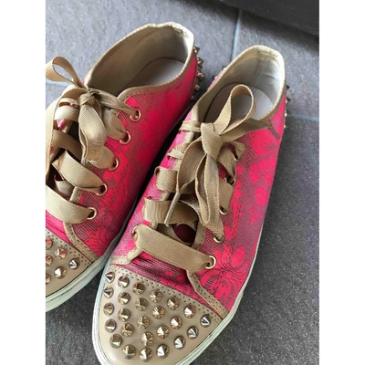 Pre-owned Kurt Geiger Cloth Trainers In Pink