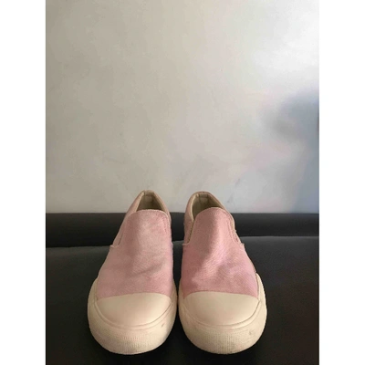 Pre-owned Ymc You Must Create Cloth Trainers In Pink