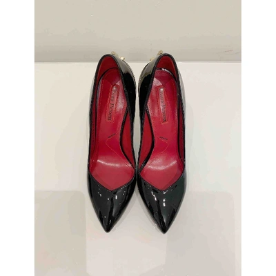 Pre-owned Cesare Paciotti Patent Leather Heels In Black