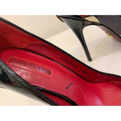 CESARE PACIOTTI Pre-owned Patent Leather Heels In Black