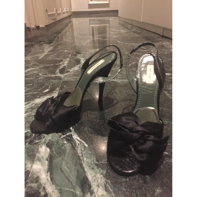 Pre-owned Marc Jacobs Exotic Leathers Sandals In Black