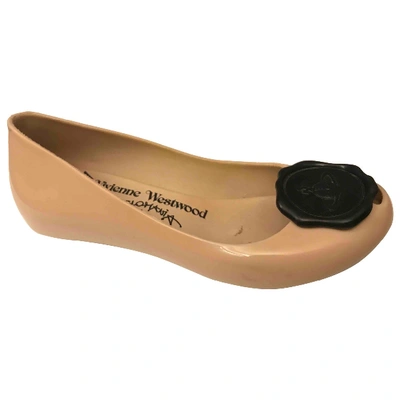Pre-owned Melissa Ballet Flats In Pink