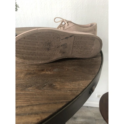 Pre-owned Common Projects Pink Leather Trainers