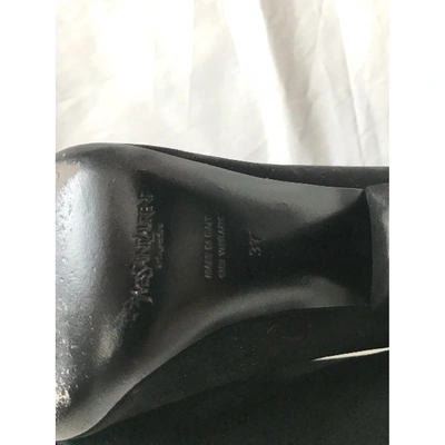 Pre-owned Saint Laurent Heels In Black