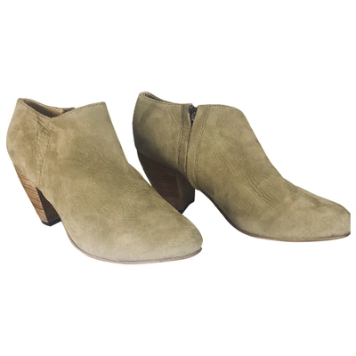 Pre-owned Dieppa Restrepo Camel Suede Boots