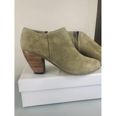 Pre-owned Dieppa Restrepo Camel Suede Boots