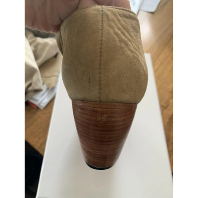 Pre-owned Dieppa Restrepo Camel Suede Boots