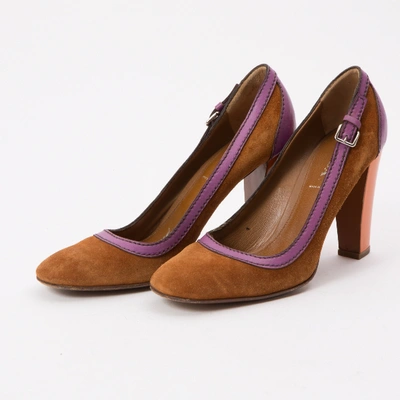 Pre-owned Prada Heels In Brown