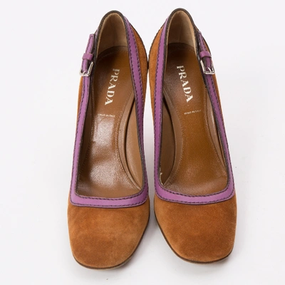 Pre-owned Prada Heels In Brown