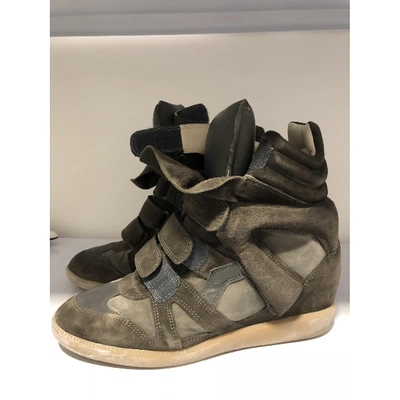 Pre-owned Isabel Marant Bayley Trainers In Grey