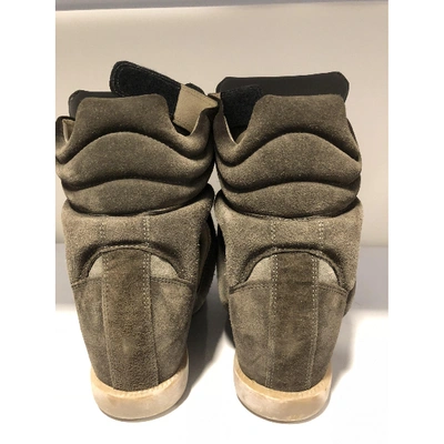 Pre-owned Isabel Marant Bayley Trainers In Grey