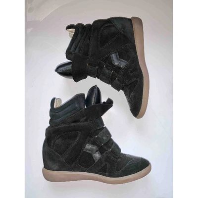 Pre-owned Isabel Marant Beckett Black Suede Trainers