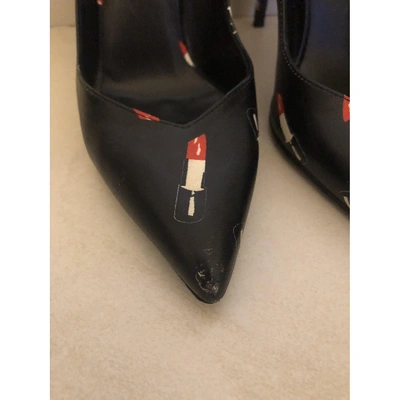 Pre-owned Saint Laurent Anja Black Cloth Heels