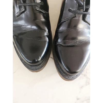 Pre-owned Filippa K Patent Leather Boots In Black