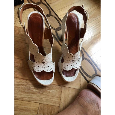 Pre-owned Chie Mihara Beige Leather Heels