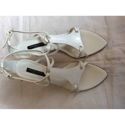 Pre-owned Sergio Rossi Beige Leather Sandals