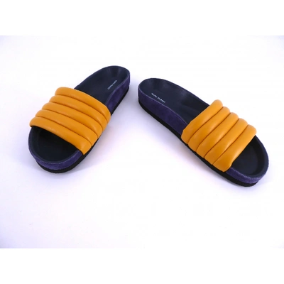 Pre-owned Missoni Yellow Leather Sandals