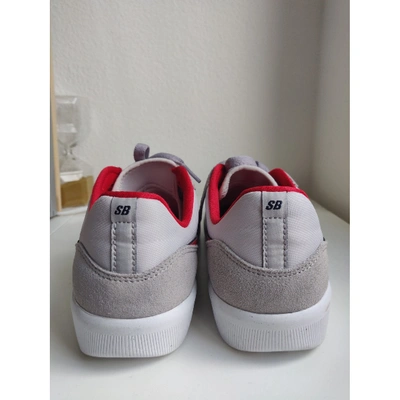Pre-owned Nike Grey Suede Trainers