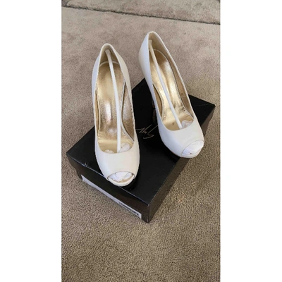 Pre-owned Giuseppe Zanotti Leather Heels In White