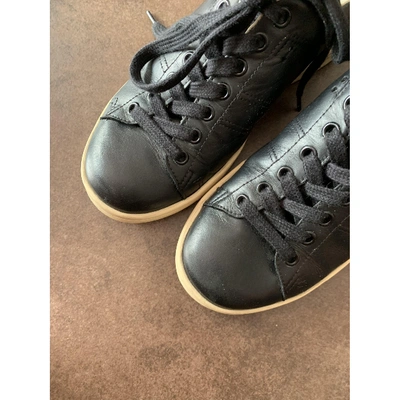 Pre-owned Isabel Marant Bart Black Leather Trainers