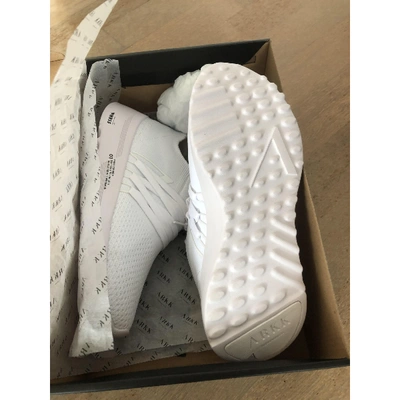 Pre-owned Arkk White Cloth Trainers