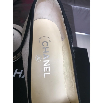Pre-owned Chanel Cloth Heels In Beige
