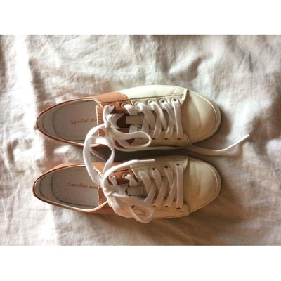 Pre-owned Calvin Klein Trainers In White