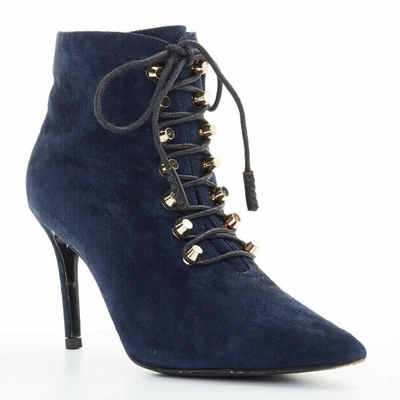 Pre-owned Balenciaga Ankle Boots In Navy