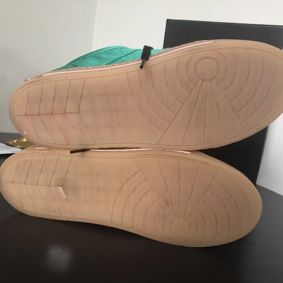 Pre-owned Marc By Marc Jacobs Green Cloth Trainers