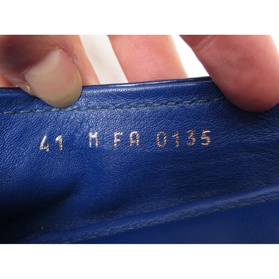 Pre-owned Louis Vuitton Blue Patent Leather Ballet Flats