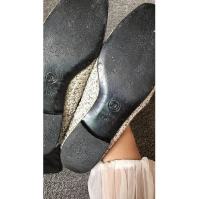 Pre-owned Chanel Tweed Flats In Multicolour