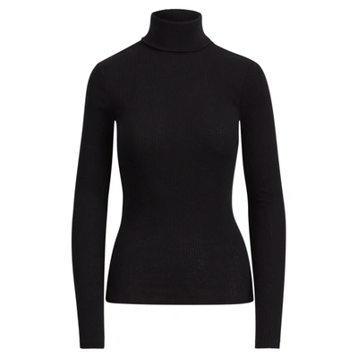 Shop Ralph Lauren Slim Fit Cashmere Turtleneck Sweater In Polo Black