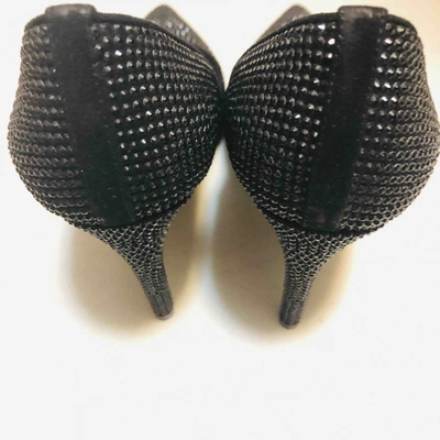 Glitter heels Louis Vuitton Black size 35.5 EU in Glitter - 18713322