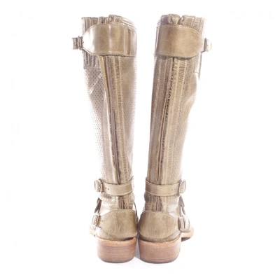 Pre-owned Belstaff Beige Leather Boots