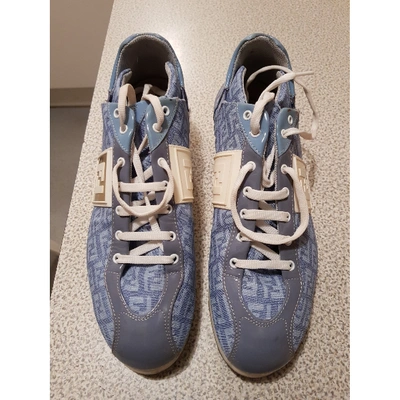 Pre-owned Fendi Blue Cloth Trainers