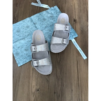 Pre-owned Ash Glitter Sandal In Silver