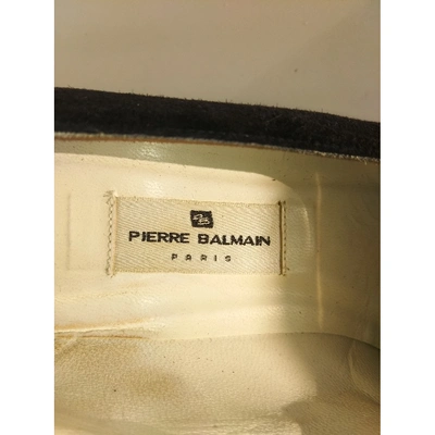 Pre-owned Pierre Balmain Leather Heels In Black