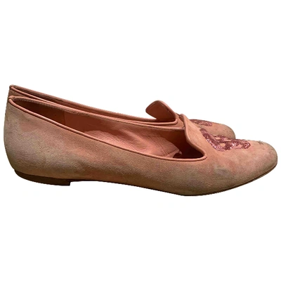 Pre-owned Alexander Mcqueen Faux Fur Ballet Flats