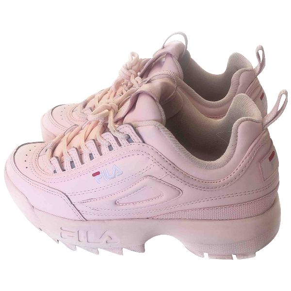 pink trainers fila