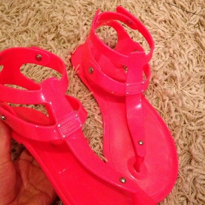 Pre-owned Marc By Marc Jacobs Flip Flops In Pink