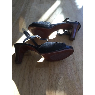 Pre-owned Chie Mihara Black Leather Sandals